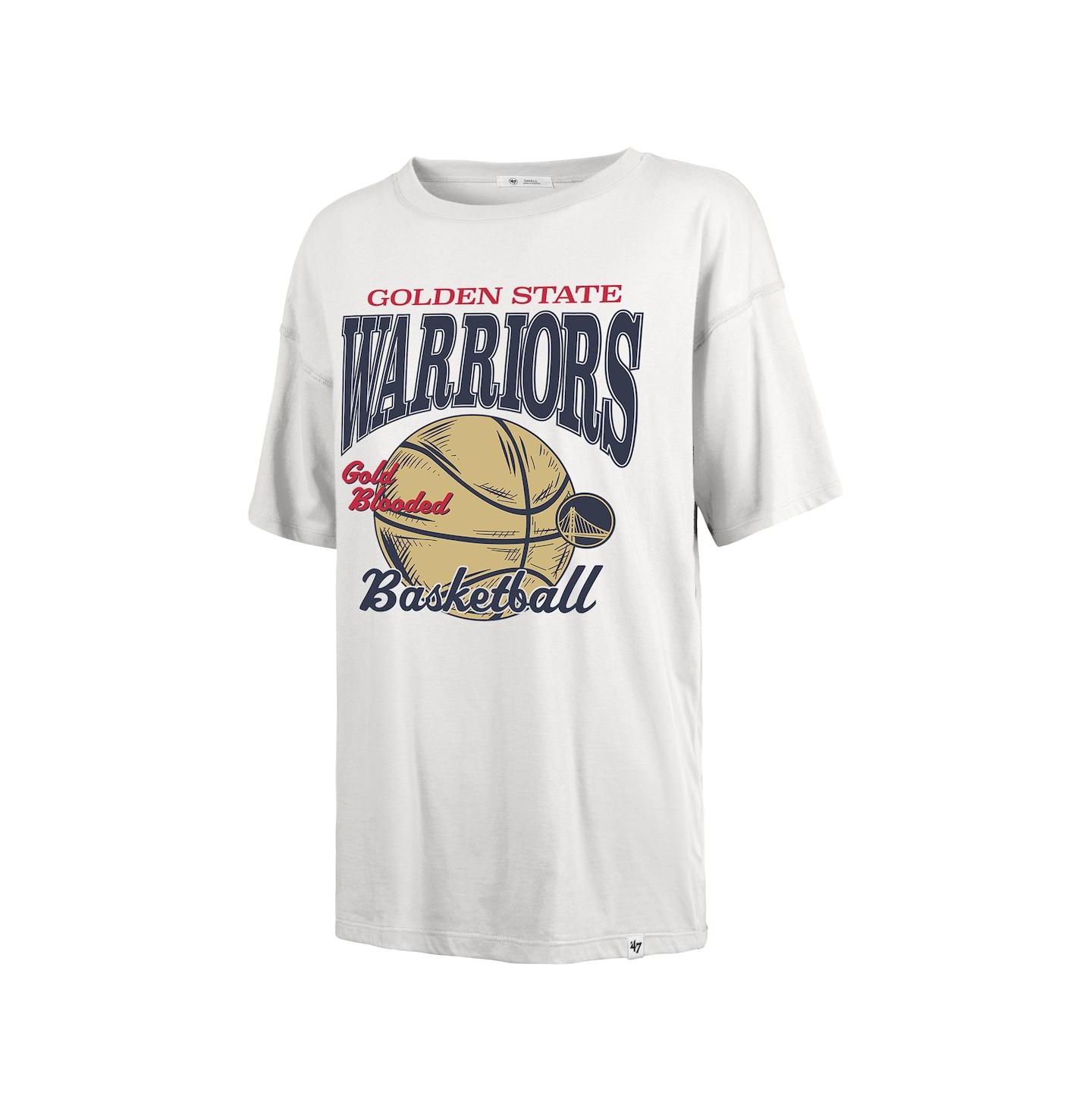 Женская футболка '47 Brand White Golden State Warriors City Edition Down Court Sadie — фото 2