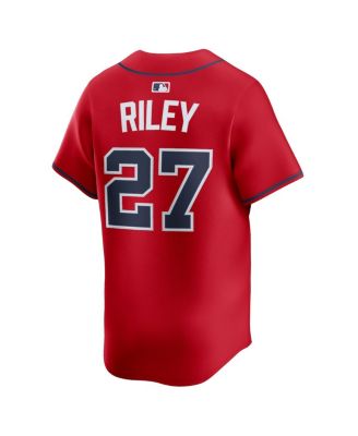 Men's Austin Riley Red Atlanta Braves Alternate Limited Player Jersey