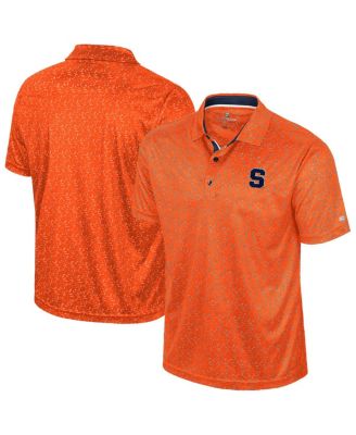 Colosseum - Men's Orange Syracuse Orange Sublimated Golf Polo Shirt