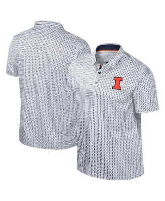 Colosseum - Men's Navy Illinois Fighting Illini Big Tall Marty Rival Polo Shirt