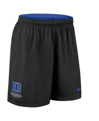 Men's Royal/Black Duke Blue Devils 2025 Sideline Reversible Performance Shorts