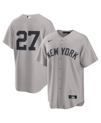Nike - Men's Giancarlo Stanton Gray New York Yankees Alternate Replica 2.0 Player Jersey