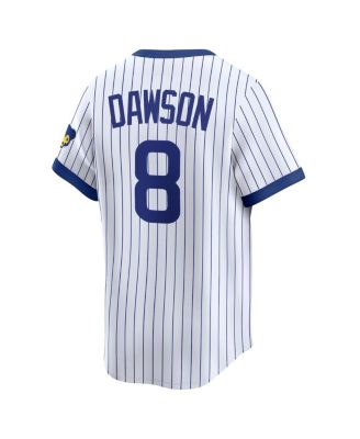 Men's Andre Dawson White Chicago Cubs Throwback Cooperstown Collection Limited Jersey