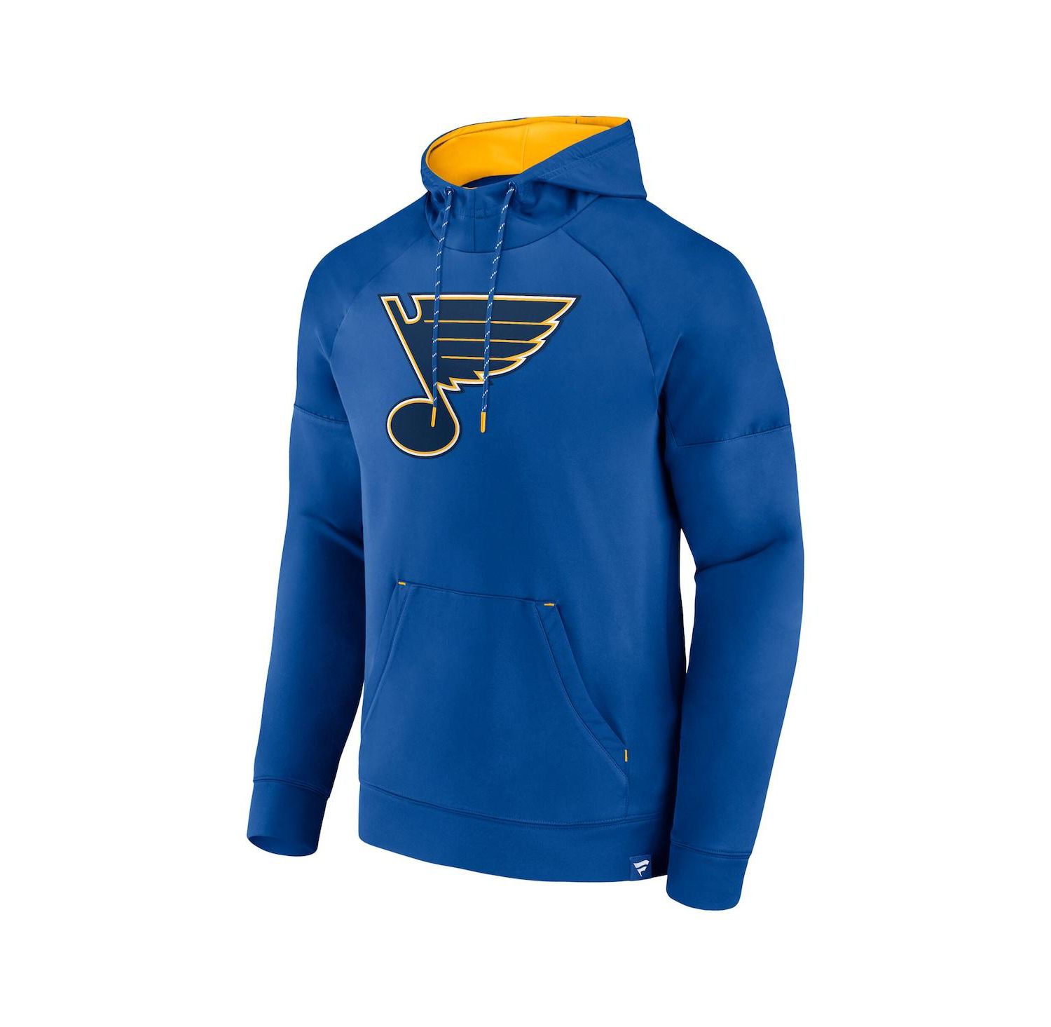 Men's Royal St. Louis Blues Iconic Defender Raglan Pullover Hoodie