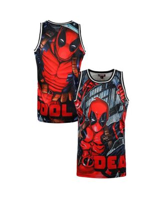 Lids Men's Black Deadpool Comic Big Print Mesh Jersey - Macy's