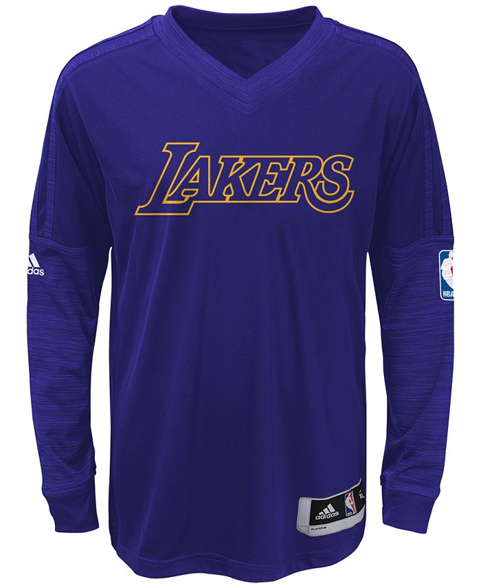 adidas Long-Sleeve Los Angeles Lakers On Court Shooter T-Shirt, Big Boys  (8-20) - Macy's
