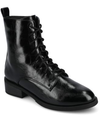 Women's Vienna Lace Up Stacked Heel Booties