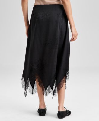 Women's Asymmetrical Hem Slip Skirt, Exclusively at Macy's