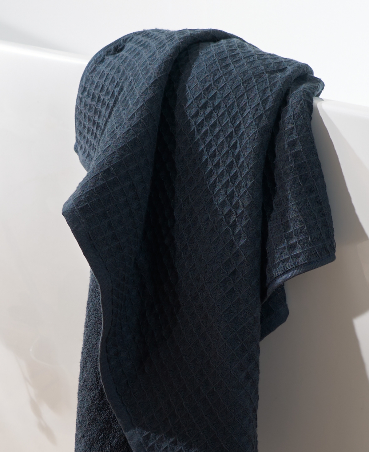 Uchino Waffle Twist 6-pc. Bath Towel Set In Blue