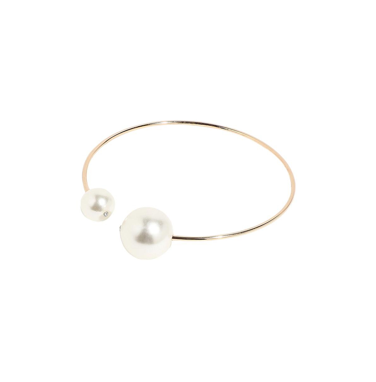 Elegant Pearl Choker - Gold