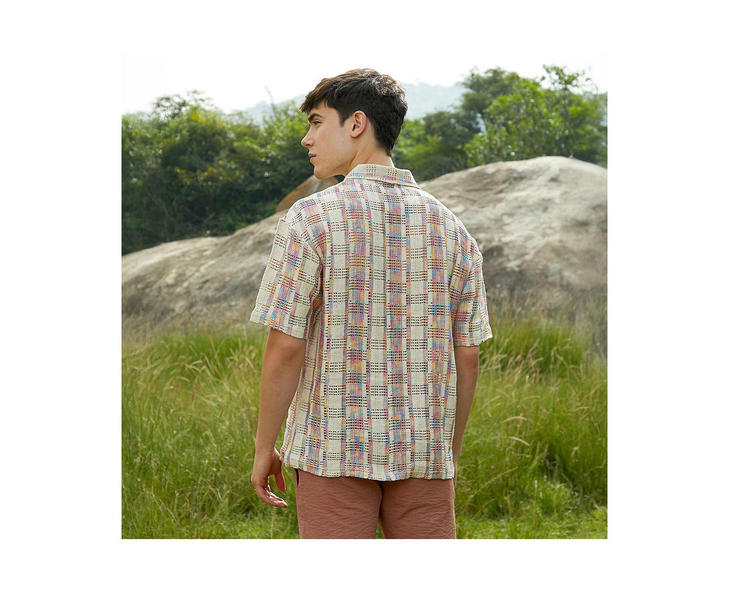 Men's Off-White Prism Oversized Polo T-Shirt