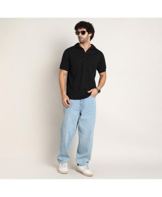 Men's Onyx Black Tactitle Spread-Polo T-Shirt