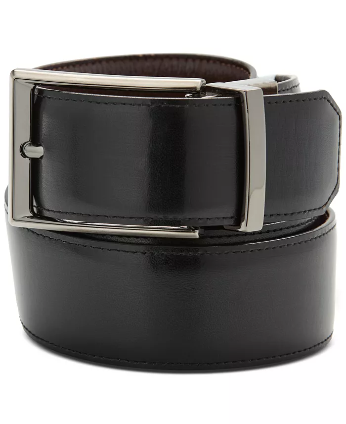 Men's Leather Double-Stitch Belt - thumbnail 2