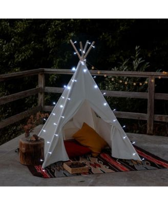 Solar String Light Fit 6-Rib 7/8/9 Ft Outdoor Patio Umbrella 96 LED Cold White