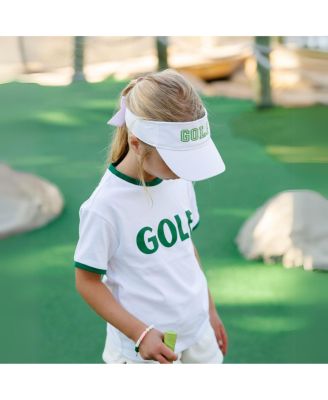 Girls Girls  GOLF Bow Visor in White