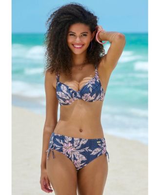 Women's Mix Print Underwire Bikini Swimsuit Top Bra Sizing