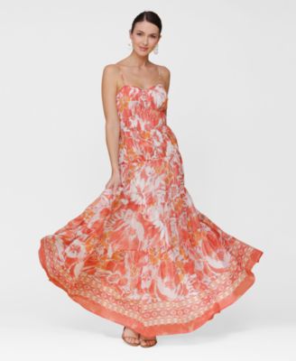 Avec Les Filles - Women's Sleeveless Sweetheart Maxi Dress