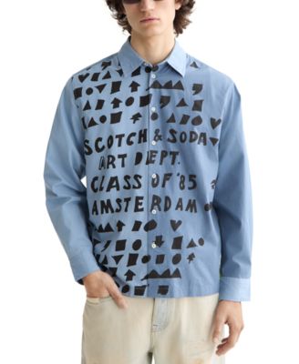 SCOTCH & SODA - Men's Graphic Text Logo Shirt