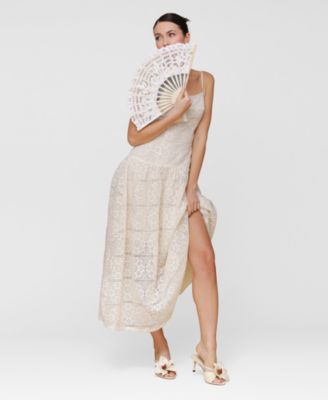 Women's Sleeveless Lace Maxi Dress