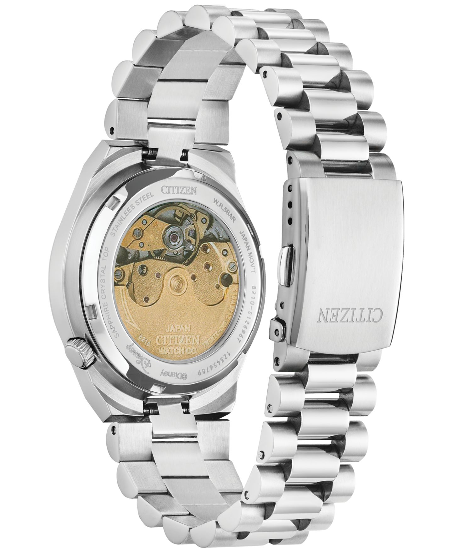 Мужские часы Citizen Automatic Disney Minnie Mouse, браслет из нержавеющей стали, 40 мм — фото 3