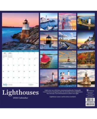 2026 Lighthouses Wall Calendar