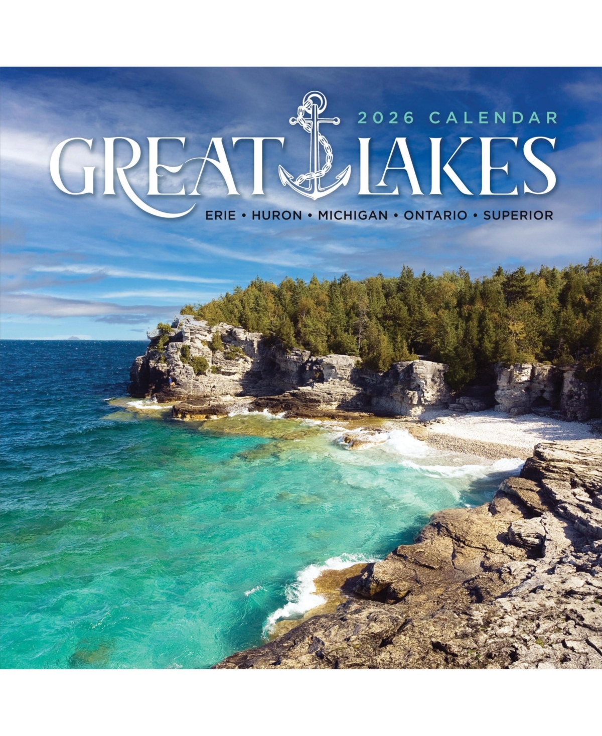 2026 Great Lakes Wall Calendar - Multicolor