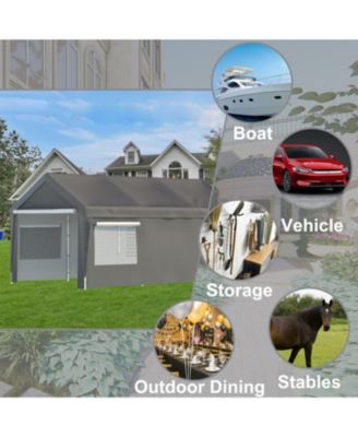 Carport Canopy 10x20 FT - Heavy Duty Boat Car Garage