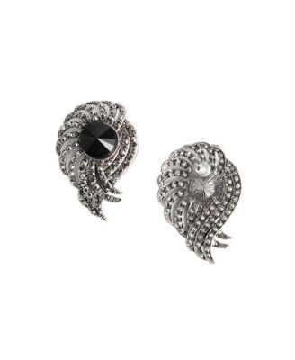 Stone Spiral Drop Earrings