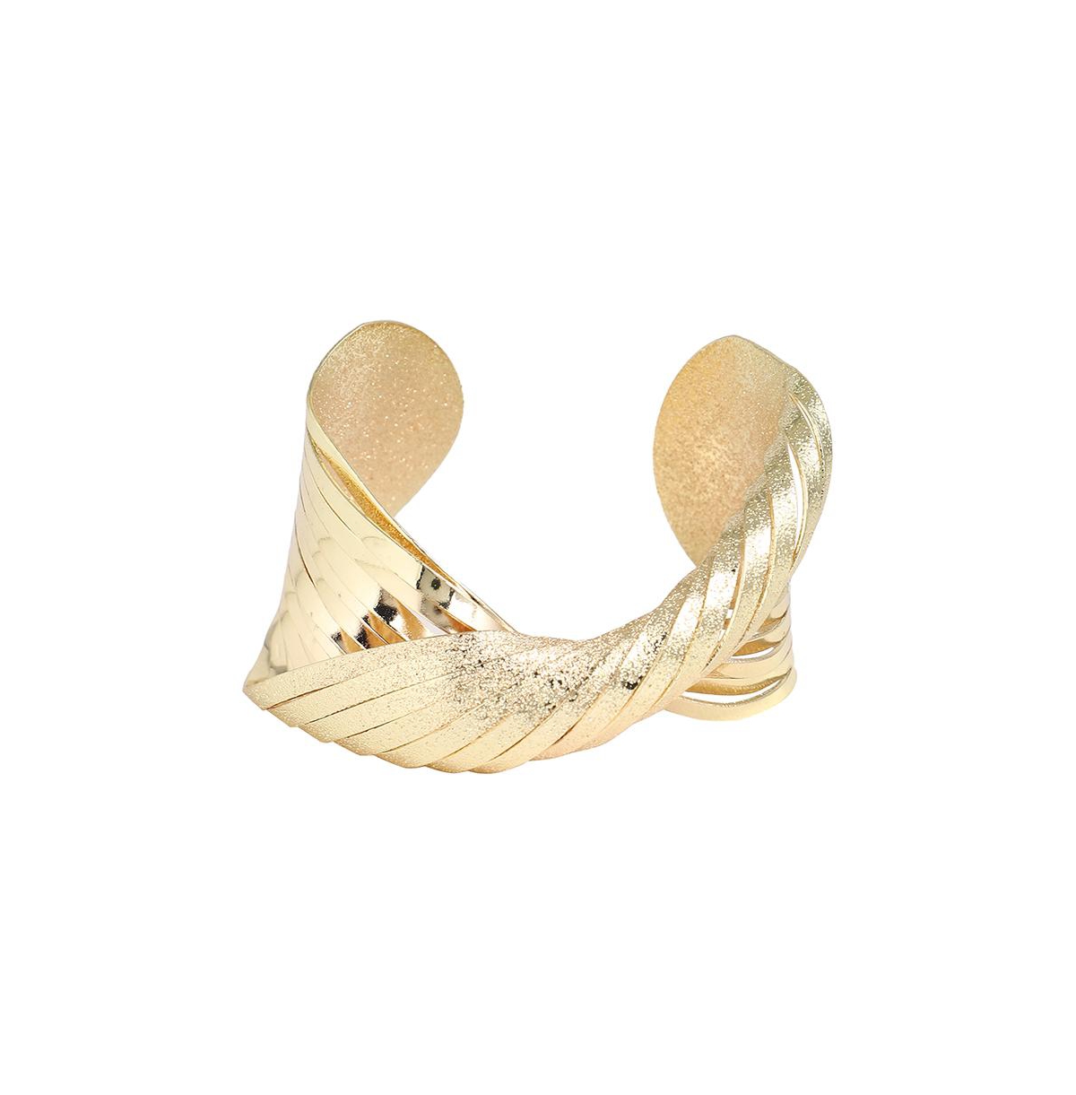 Gold-Plated Twist Bracelet - Gold