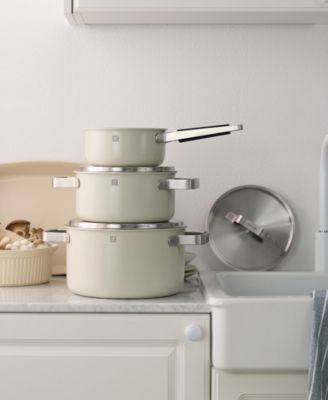 Pure Stainless Steel 6-Piece Pot Set