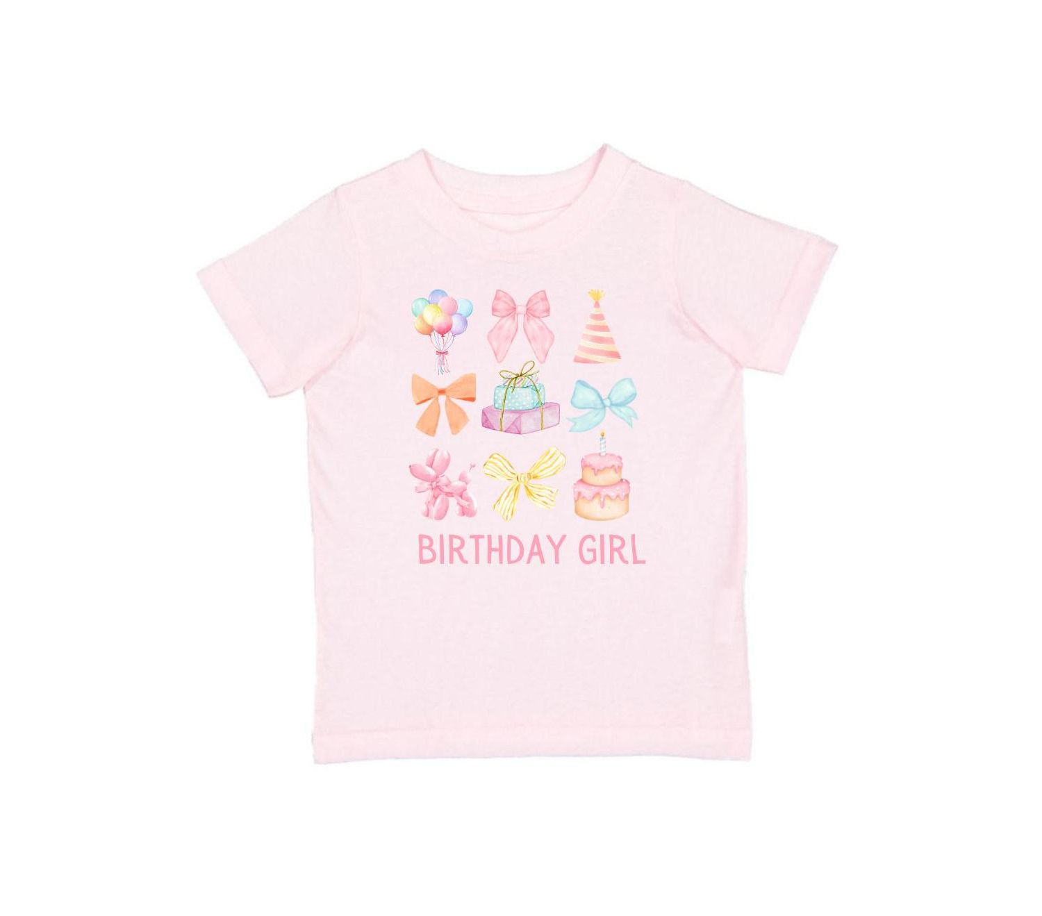 Baby Girls Birthday Cutie Short Sleeve T-Shirt