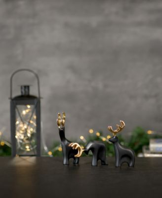 Mini Prancer Reindeer Figurines, Set of 3