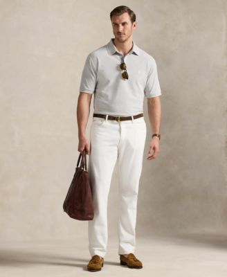 Men's Big & Tall Stretch Oxford Mesh Polo Shirt