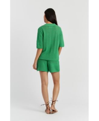 Women's Cotton Crochet Short