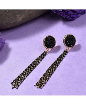Tassel-Chain Drop Earrings