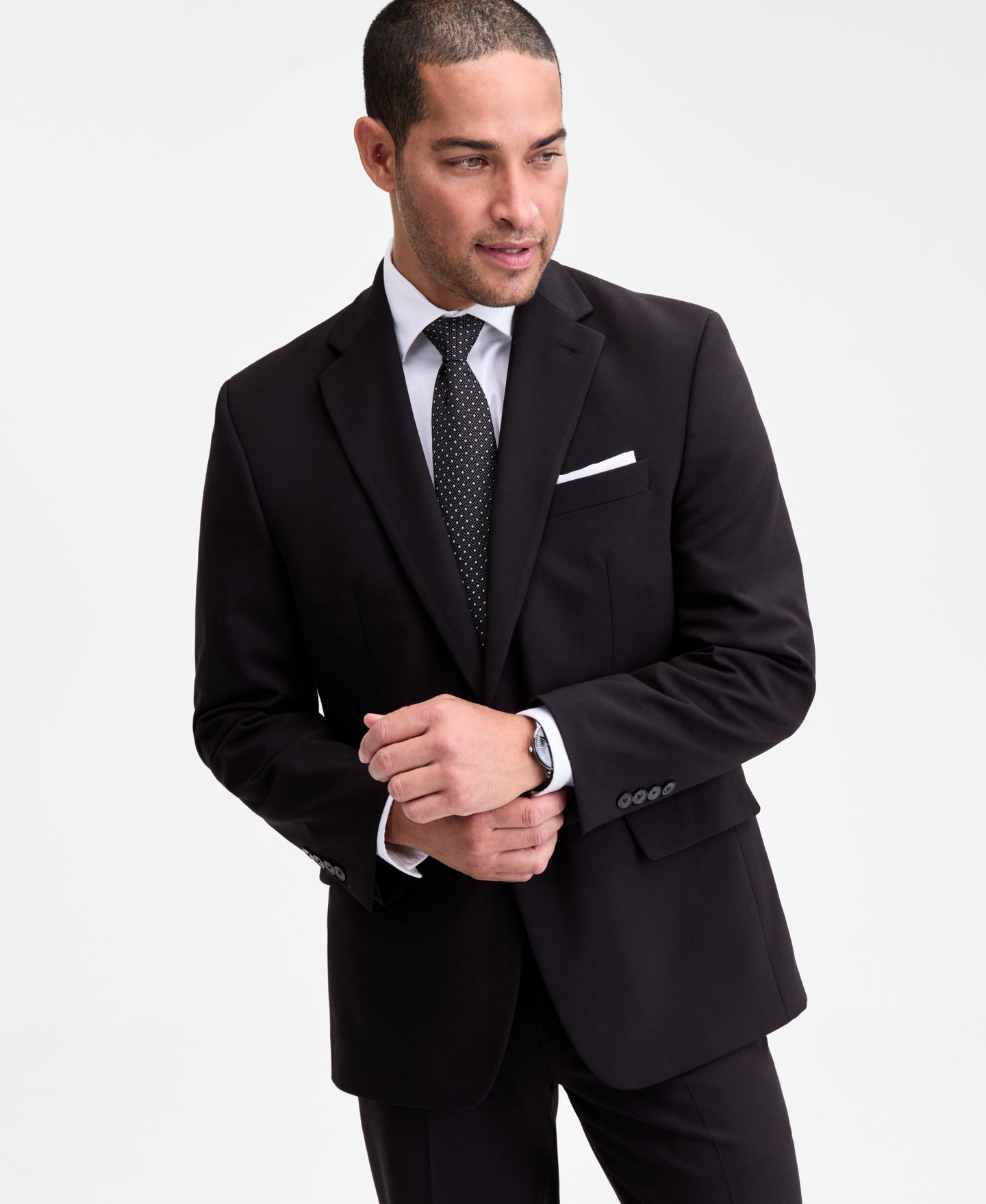 Мужская куртка Tallia Classic-Fit Suit Separate, цвет: Чёрный — фото 5