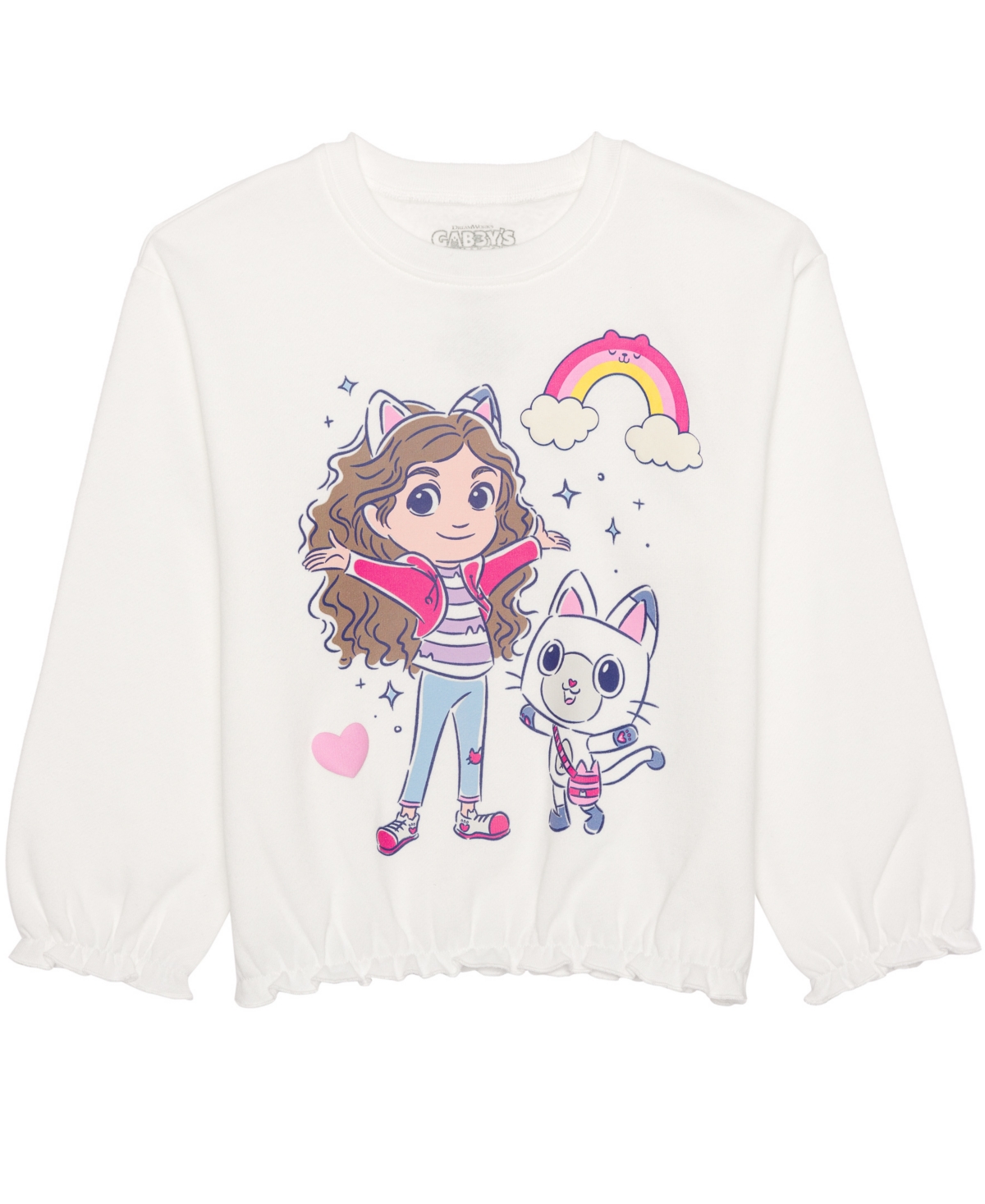Hybrid Toddler And Little Girls 2-piece Gabby's Dollhouse Long Sleeve Top And Skirt Set In Multi