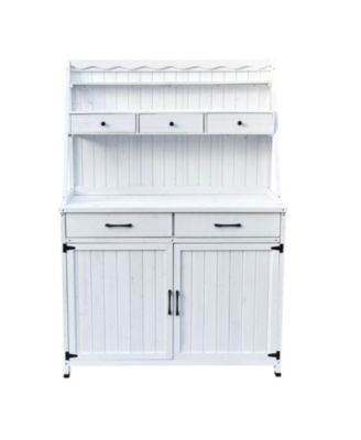 Outdoor Potting Bench with Storage