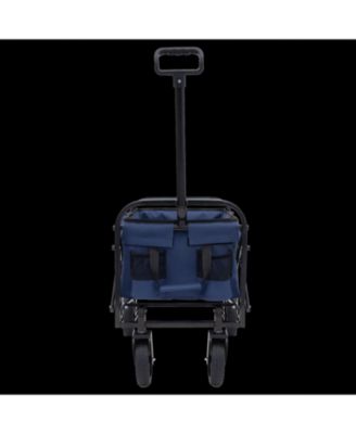Collapsible Utility Wagon Cart - 225lb Capacity - Dark Blue