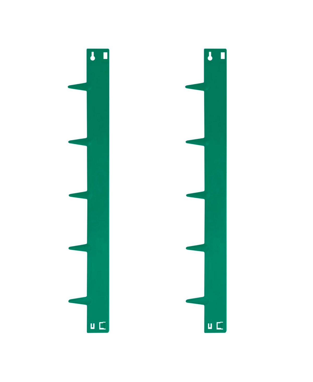 2-Pack Corten Steel Landscape Edging - 42&#x22; Strips - Green