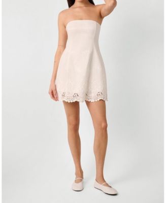 Strapless Peplum Mini Dress main image 1