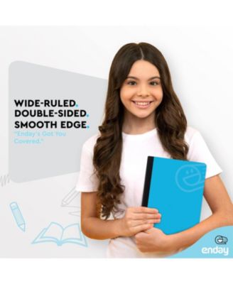 Composition Notebooks Wide Ruled Paper, Hard Cover Composition Notebook, Premium Lined Composition Books, 100 Sheets Ruled Notebook