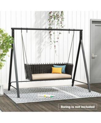 Patio Metal Swing Stand with A-Shaped Structure