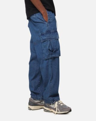 Men's Denim Superior Cargo Joggers, Blue, L