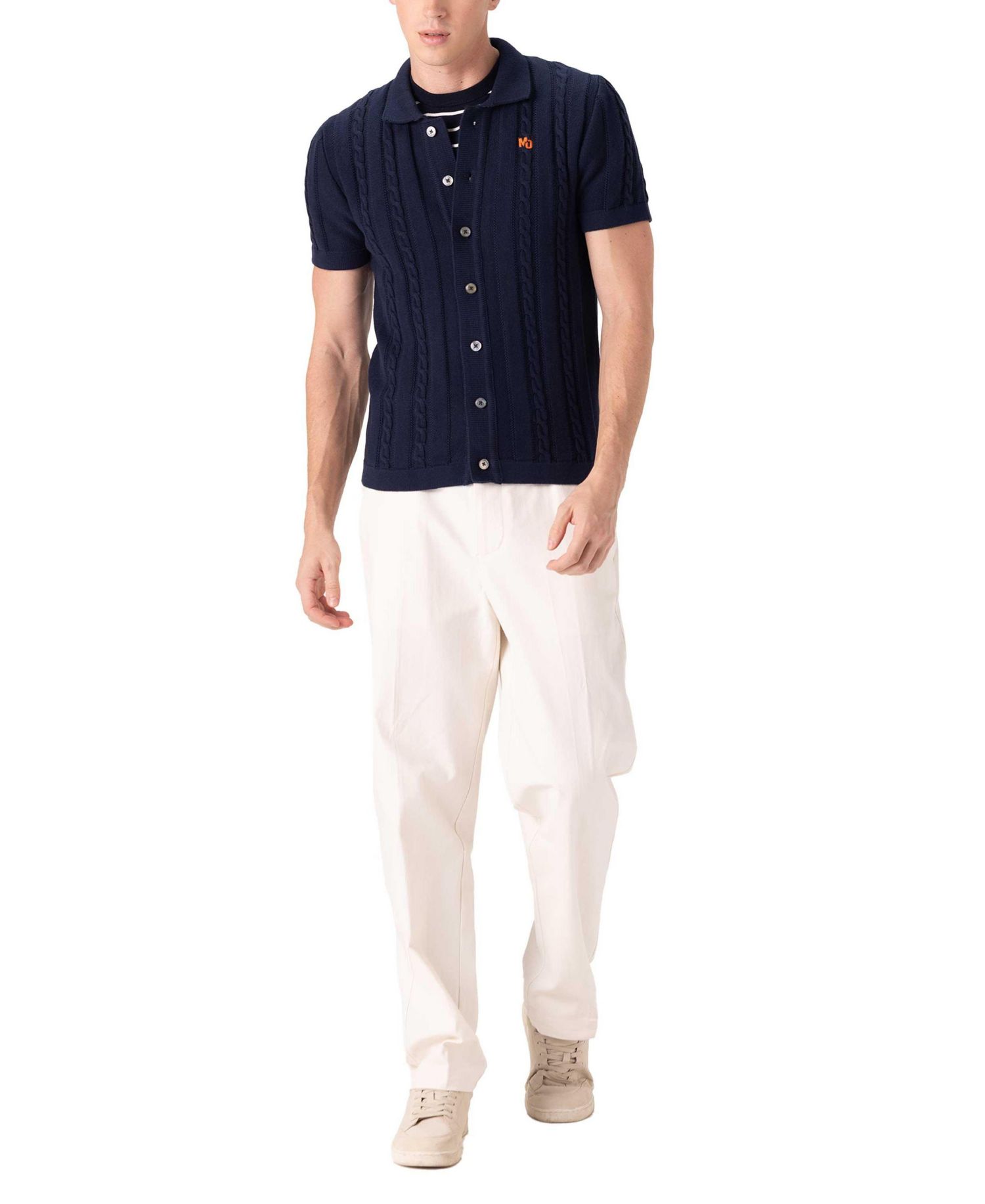 Men's JC Polo Cable Knit Sweater