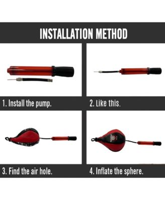 Ultimate Sports Ball Pump Kit - Dual-Action 10" Pump with Hose Extension and Needle for Fast Inflation of Basketball, Volleyball, Soccer, Football, and More