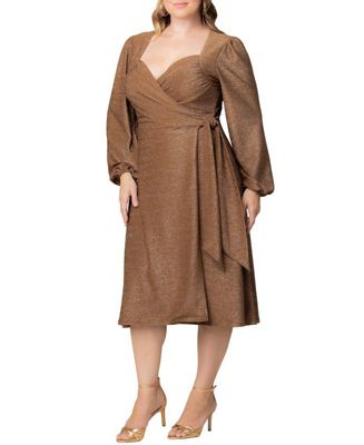 Plus Size Socialite Sweetheart Wrap Dress