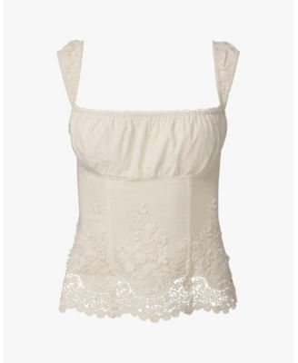 Women's Wide Strap Ruched Cup Corset