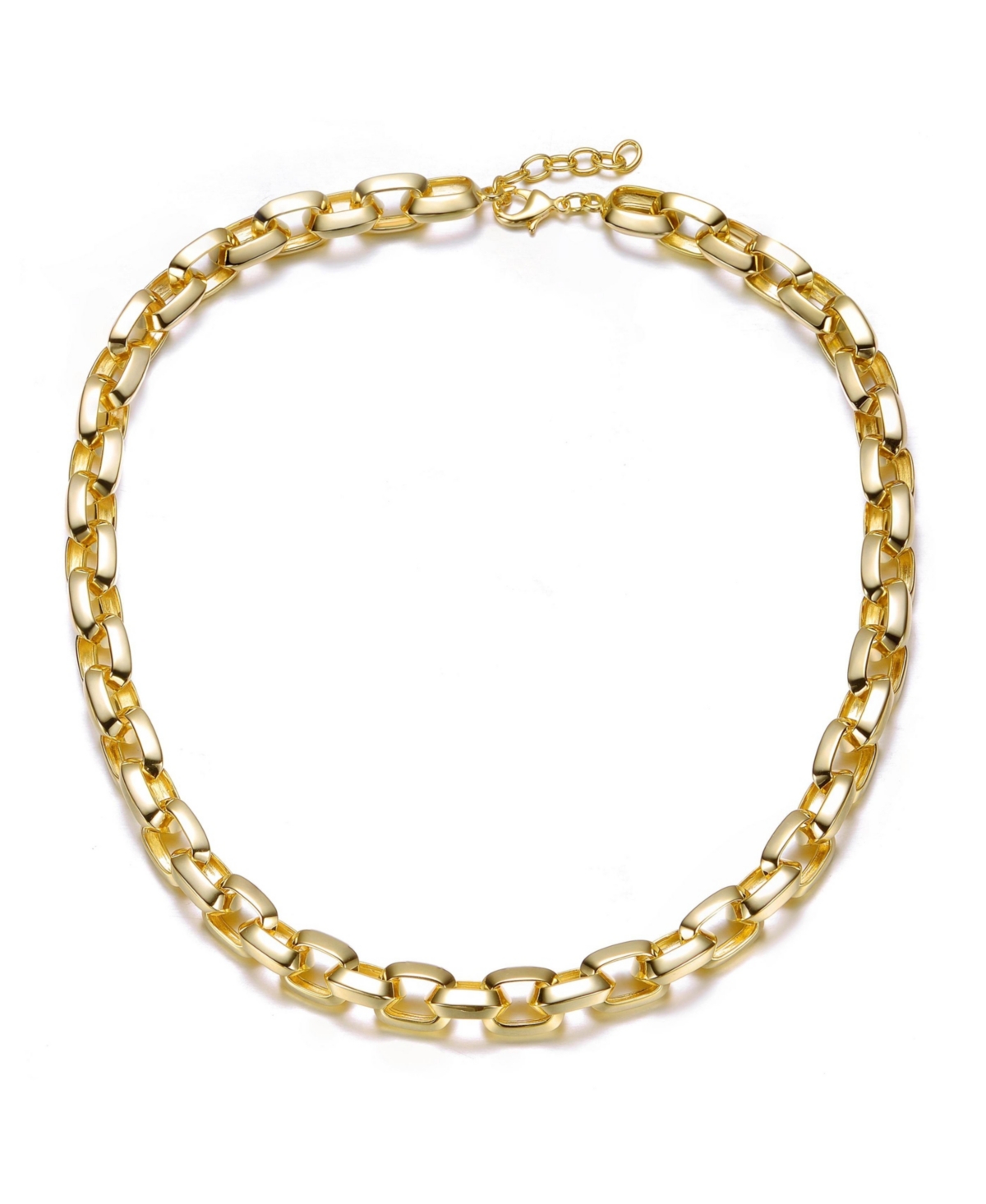 14K Gold Plated Slim Chain Link Bracelet - Gold