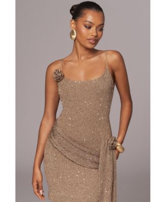 Women's Golden Dusk Sequin Dress